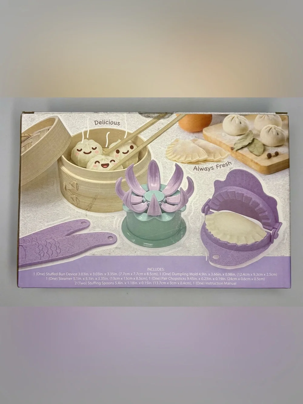 Kids Dumpling Maker Kit - Purple & Mint - Brand: